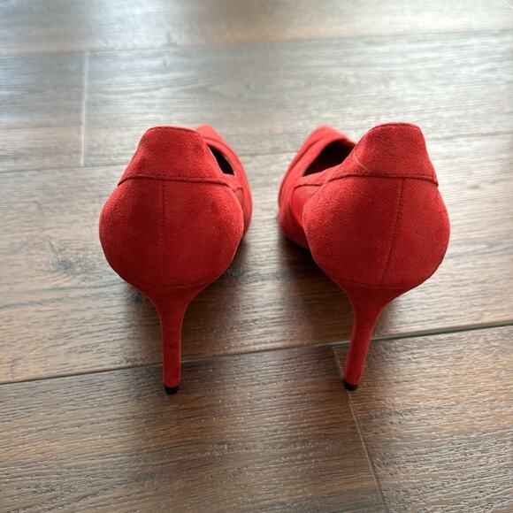 Nine West Evani NWOT Pointy Toe Faux Suede Heel Shoes with mesh detail. No Box - Picture 6 of 10